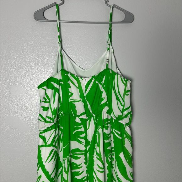 LILLY PULITZER Green White Boom Boom Jumpsuit Women’s Size 1X - Picture 12 of 16